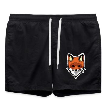 Fuchs - Badeshorts - Schwarz - Vorne - AI Model Male 185 light (185cm)