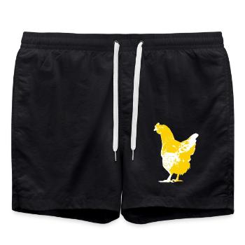 Chicken - Swim Trunks - black - Front - AI Model Male 185 light (185cm)