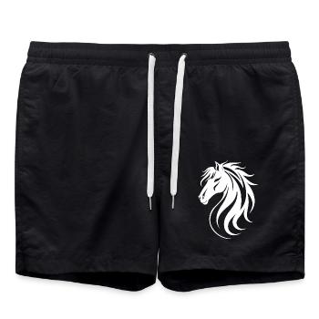 Cadeau d’équitation - Short de bain - noir - Devant - AI Model Male 185 light (185cm)