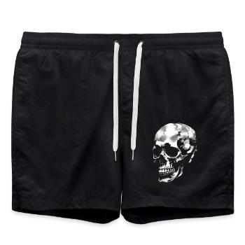 Skull - Badeshorts - Schwarz - Vorne - AI Model Male 185 light (185cm)