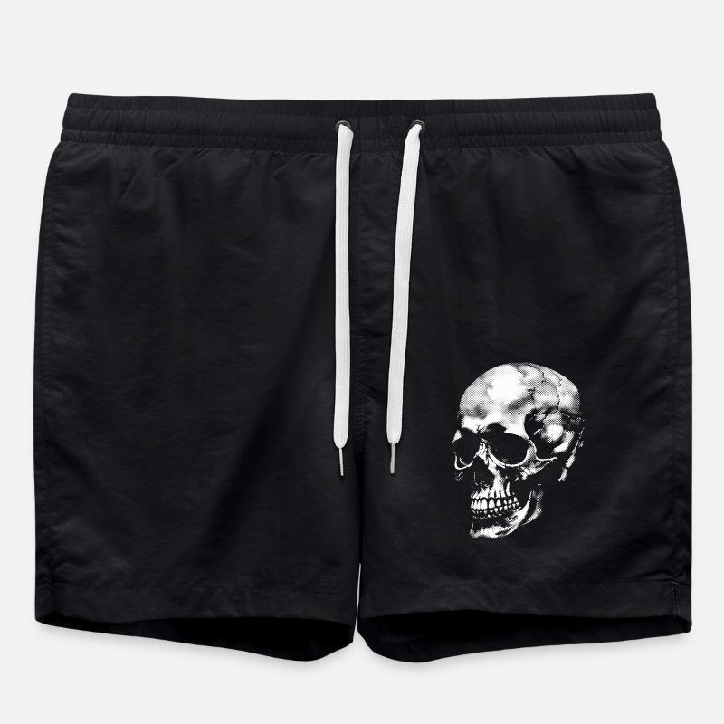 Skull - Swim Trunks - black