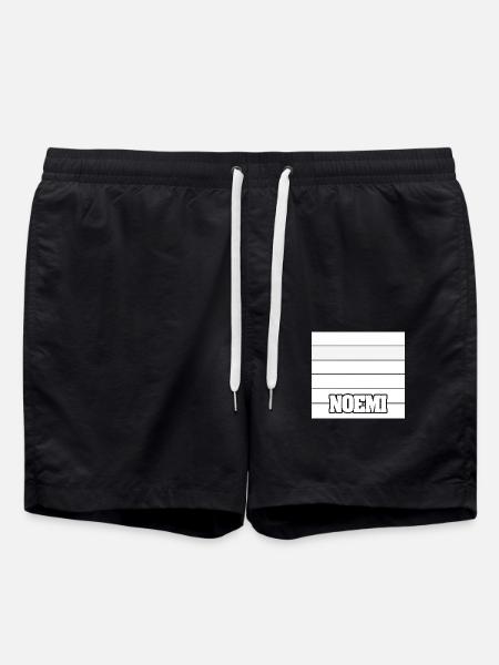 Woman's name Noemi - Swim Trunks - black