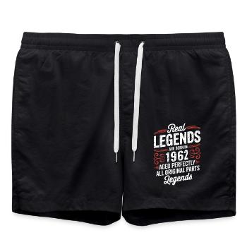 62nd Anniversary September 1962 - Swim Trunks - black - Front - AI Model Male 185 light (185cm)