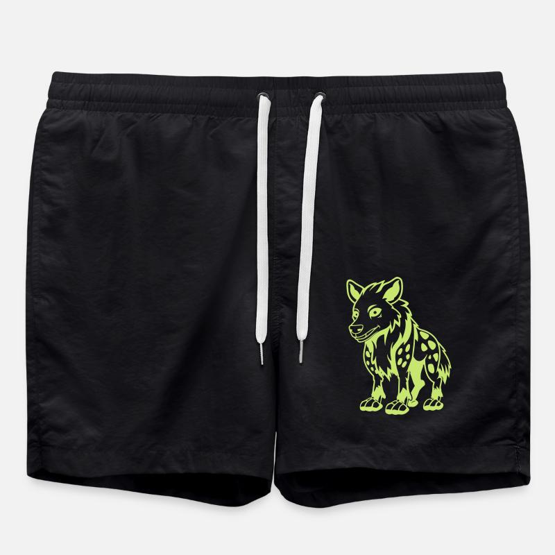 kojote comic - Badeshorts - Schwarz