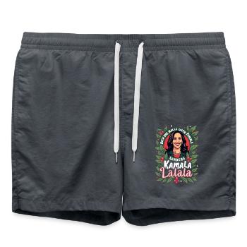 Kamala LALALA Élections 2024 à la tête des femmes - Short de bain - charbon - Devant - AI Model Male 185 light (185cm)