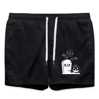 Rip Citrouille Zombie - Short de bain - noir - Devant - AI Model Male 185 light (185cm)