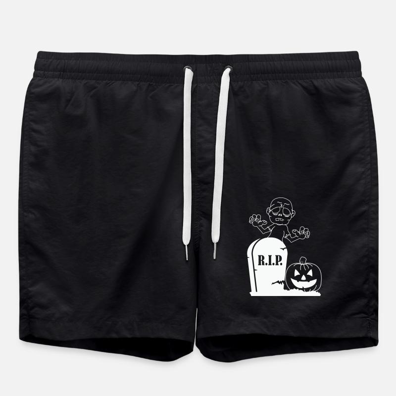 Rip Pumpkin Zombie - Swim Trunks - black