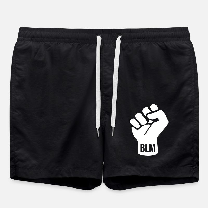 Black Lives Matter Fist - Swim Trunks - black