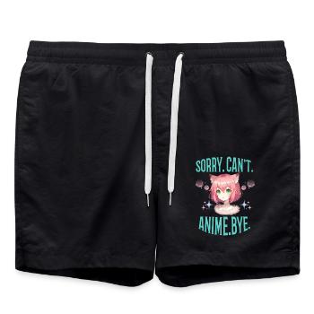 Pardon. Ne. Anime. Au revoir. Dire Manga Girl - Short de bain - noir - Devant - AI Model Male 185 light (185cm)