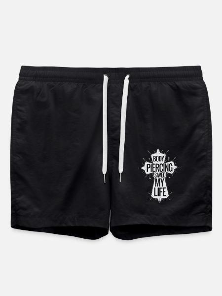 Symbolic message of faith - Swim Trunks - black