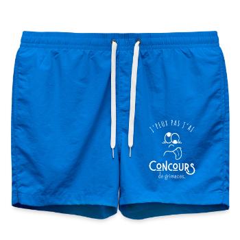 I can't I have grimace contest - humor - Swim Trunks - cobalt blue - Front