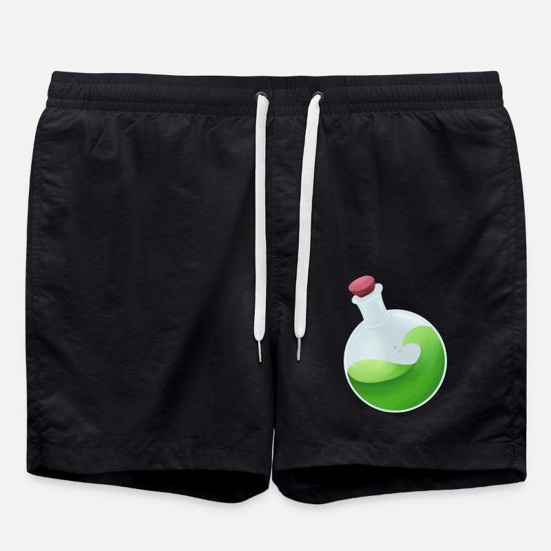 Green Potion - Swim Trunks - black