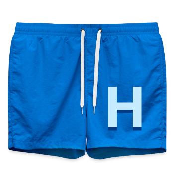 Pop und moderner blauer Buchstabe h - Badeshorts - Cobalt blue - Vorne