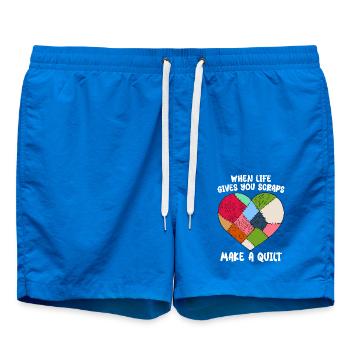 Quilten Frauen Oma Quilt Liebhaber Nähen Quilter - Badeshorts - Cobalt blue - Vorne
