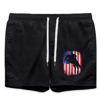 Show Jumping Show Jumping - Swim Trunks - black - Front - AI Model Male 185 light (185cm)