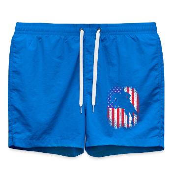 Springreiten Springpferd - Badeshorts - Cobalt blue - Vorne