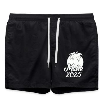 MALLE 2025 - Short de bain - noir - Devant - AI Model Male 185 light (185cm)