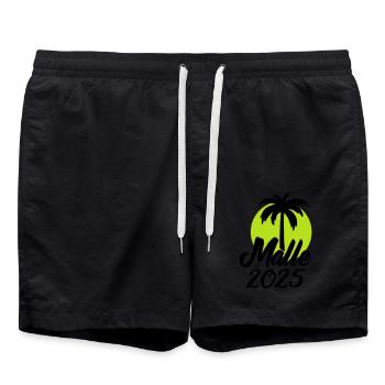 MALLE 2025 - Swim Trunks - black - Front - AI Model Male 185 light (185cm)