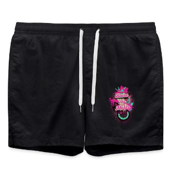 Fick deine Toten - Badeshorts - Schwarz - Vorne - AI Model Male 185 light (185cm)