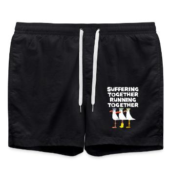 Course à pied Souffrance Jogging Course à pied en groupe Cadeau de remise en forme - Short de bain - noir - Devant - AI Model Male 185 light (185cm)
