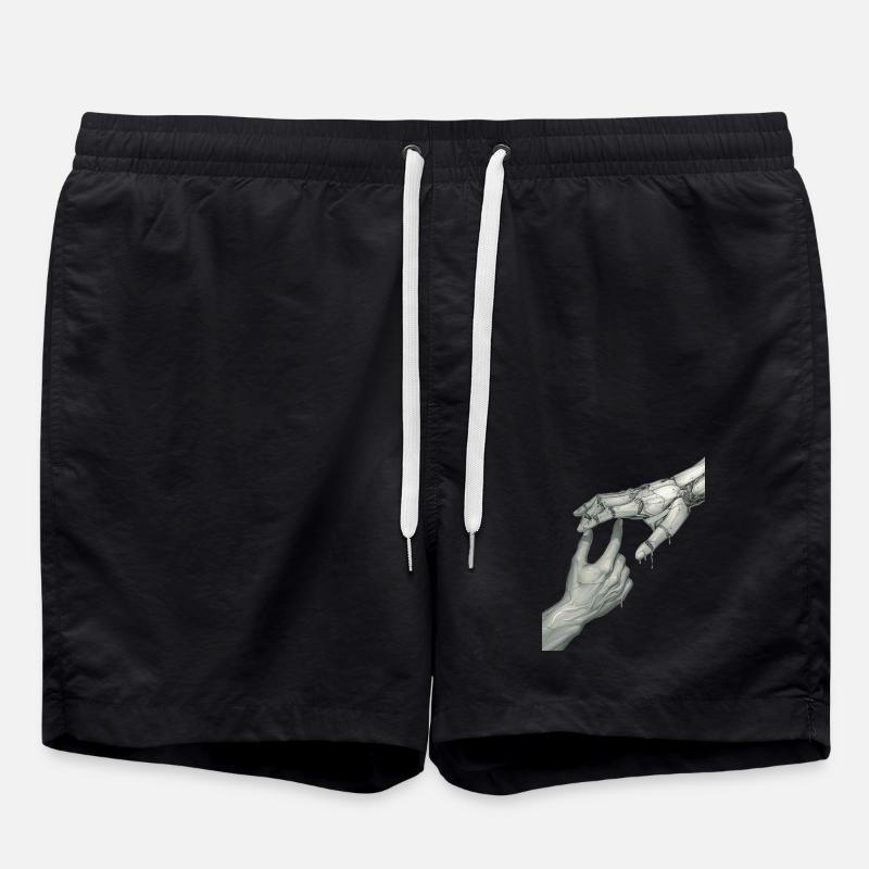 Hände - Badeshorts - Schwarz