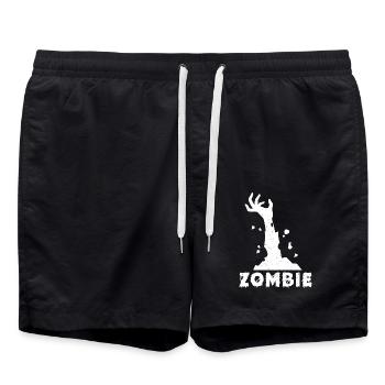 Halloween Zombie Hand Gift Spooky - Swim Trunks - black - Front - AI Model Male 185 light (185cm)