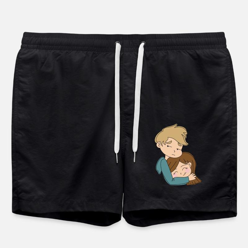 Cuddle Overload - Badeshorts - Schwarz