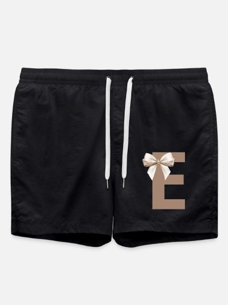 Buchstabe E Knoten - Badeshorts - Schwarz