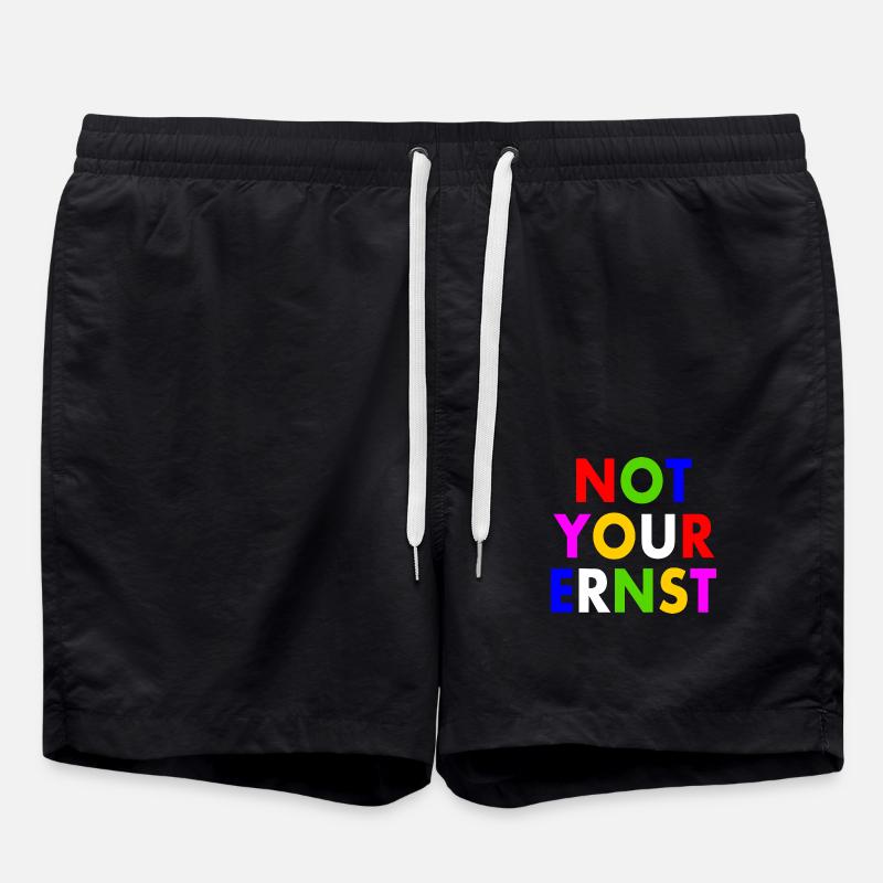 Not your ernst - Badeshorts - Schwarz