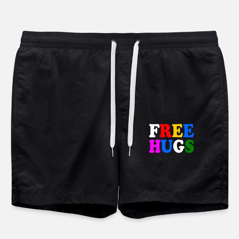 Free hugs - Short de bain - noir