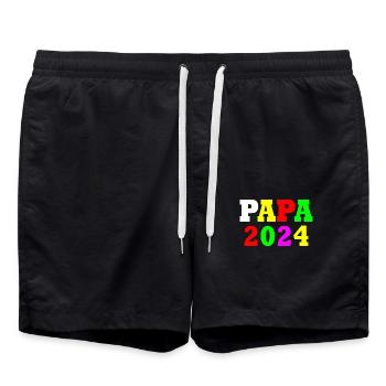 Papa 2024 - Swim Trunks - black - Front - AI Model Male 185 light (185cm)