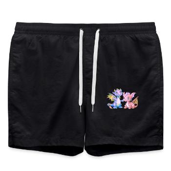Dragon Dragon Enfant Enfants Bébé Tout-petit - Short de bain - noir - Devant - AI Model Male 185 light (185cm)