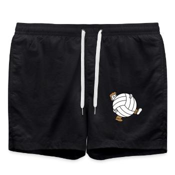 huge volleyball sport club ball ball wear s - Swim Trunks - black - Front - AI Model Male 185 light (185cm)