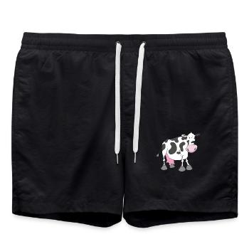 cow - Swim Trunks - black - Front - AI Model Male 185 light (185cm)