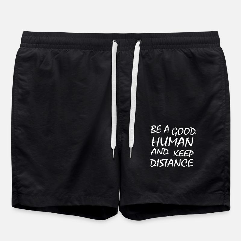 Distanciation sociale - Short de bain - noir