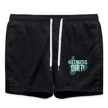 All I Need Is Dirt - MX - Badeshorts - Schwarz - Vorne - AI Model Male 185 light (185cm)