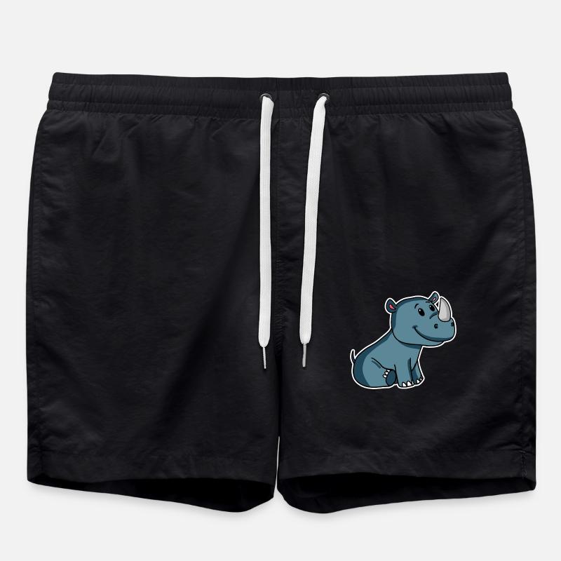 rhino - Swim Trunks - black