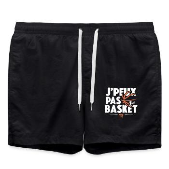 Je Peux Pas J'ai Basket Cadeau Basketball - Short de bain - noir - Devant - AI Model Male 185 light (185cm)