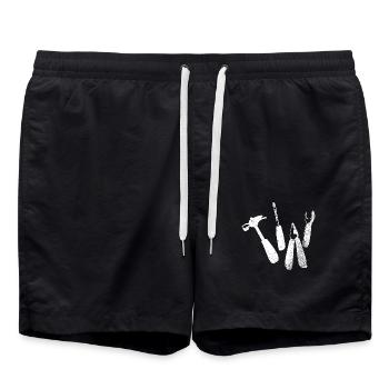 Outil Marteau Pince Clé Clé - Short de bain - noir - Devant - AI Model Male 185 light (185cm)