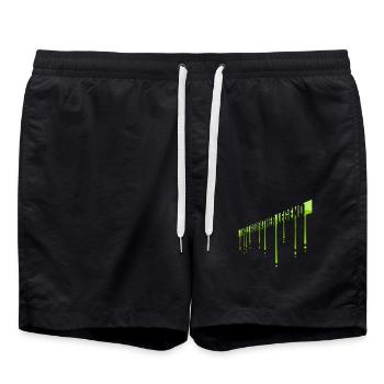 Uncle Godfather Legend Zitat - Badeshorts - Schwarz - Vorne - AI Model Male 185 light (185cm)