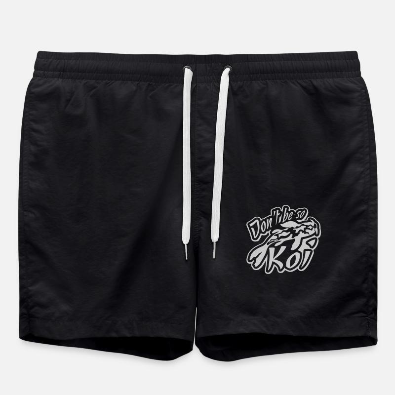 Dont be so Koi - Badeshorts - Schwarz