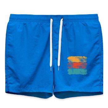 Palm Trees - Swim Trunks - cobalt blue - Front