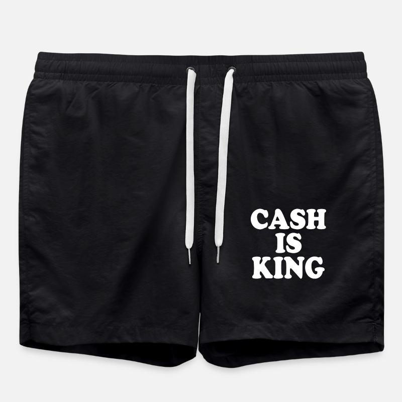 Cash is king - Badeshorts - Schwarz