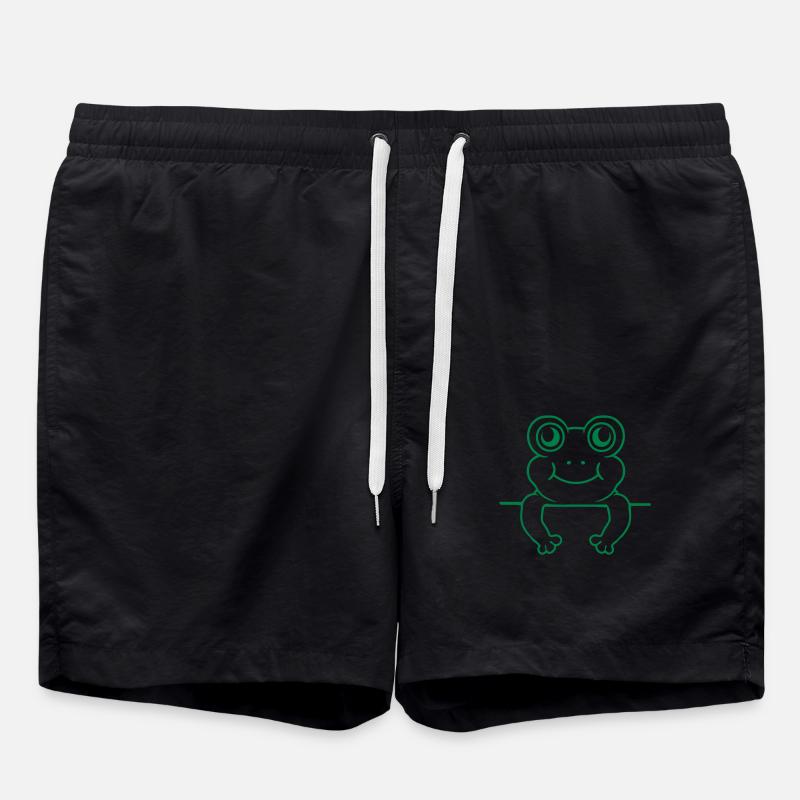 Wall Frog Shield Comic - Swim Trunks - black