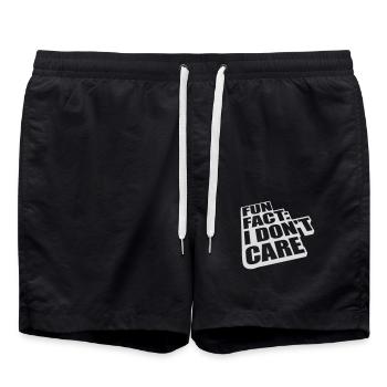 I dont care fact - Badeshorts - Schwarz - Vorne - AI Model Male 185 light (185cm)