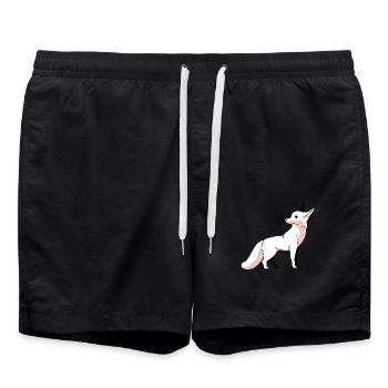 Faune Renard Renards Enfants Arctic Snow Zoo - Short de bain - noir - Devant - AI Model Male 185 light (185cm)