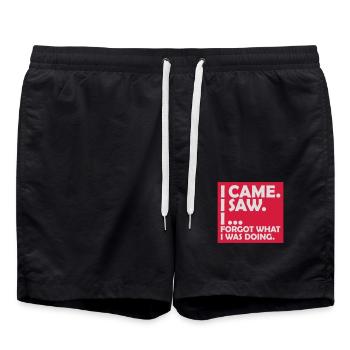 Je suis venu voir oublier - Short de bain - noir - Devant - AI Model Male 185 light (185cm)