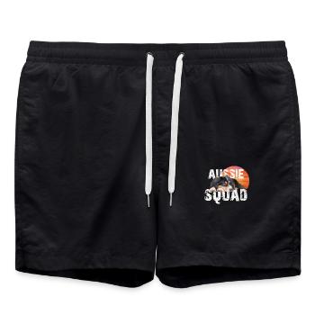 Berger australien - Short de bain - noir - Devant - AI Model Male 185 light (185cm)