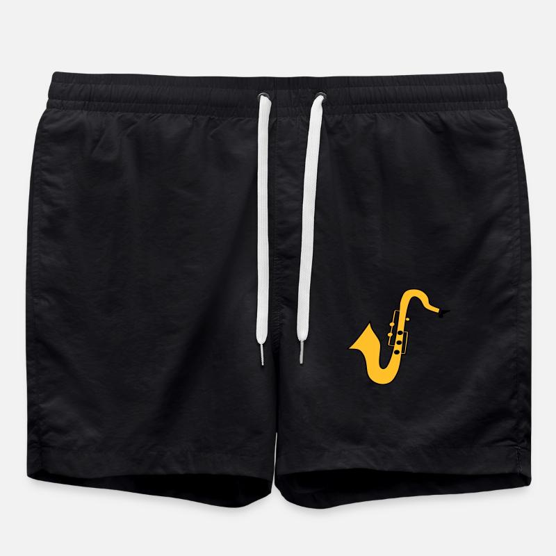Saxophone - Swim Trunks - black