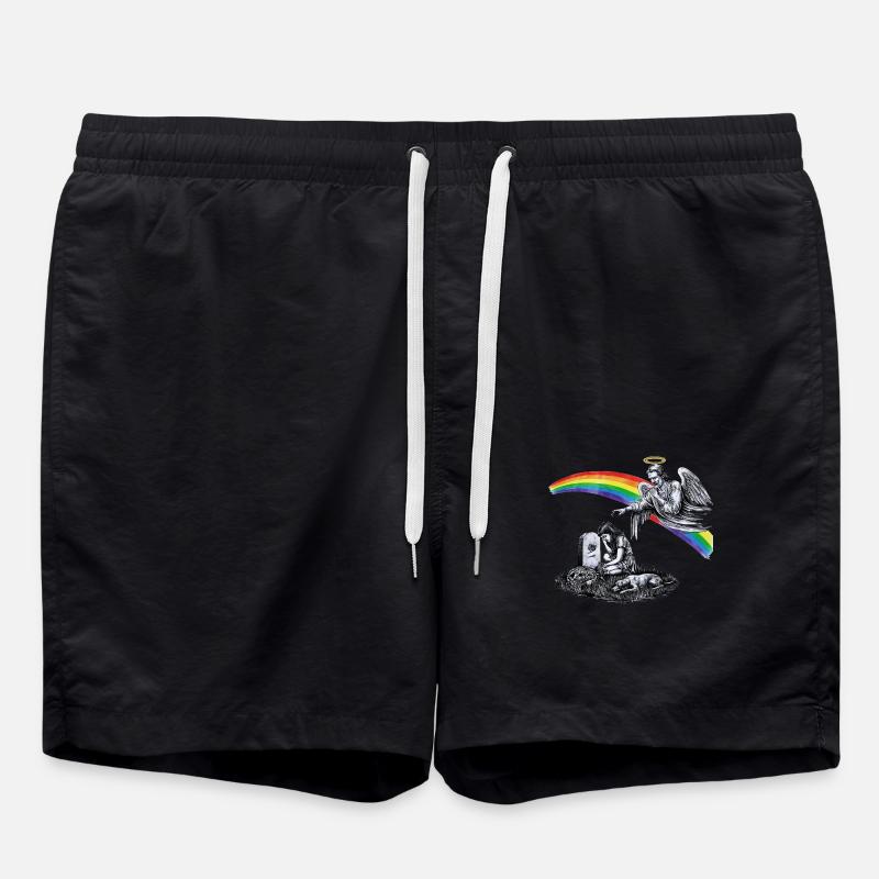Papa disparu en deuil - Short de bain - noir